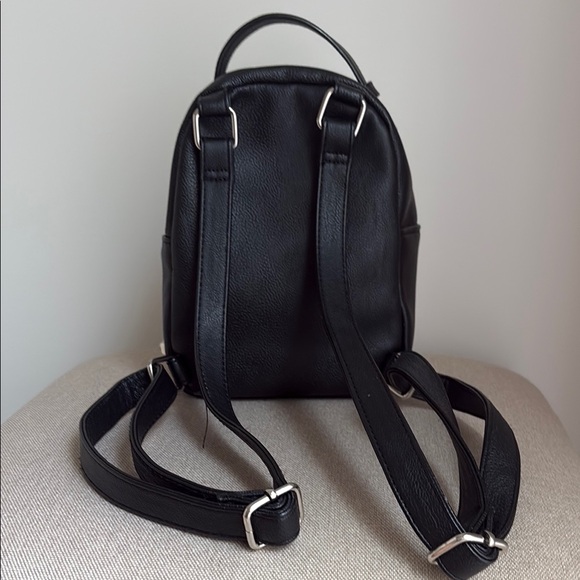 Betsey Johnson French Bulldog Frenchie Boston Terrier Dog Face Mini Backpack - Picture 2 of 10